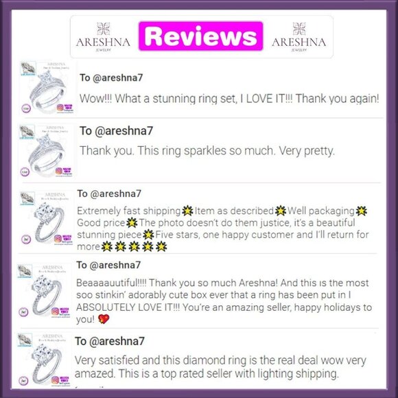 10ct Lab Created Diamond Princess Cut Engagement Ring Wedding Ring - Picture 16 of 16